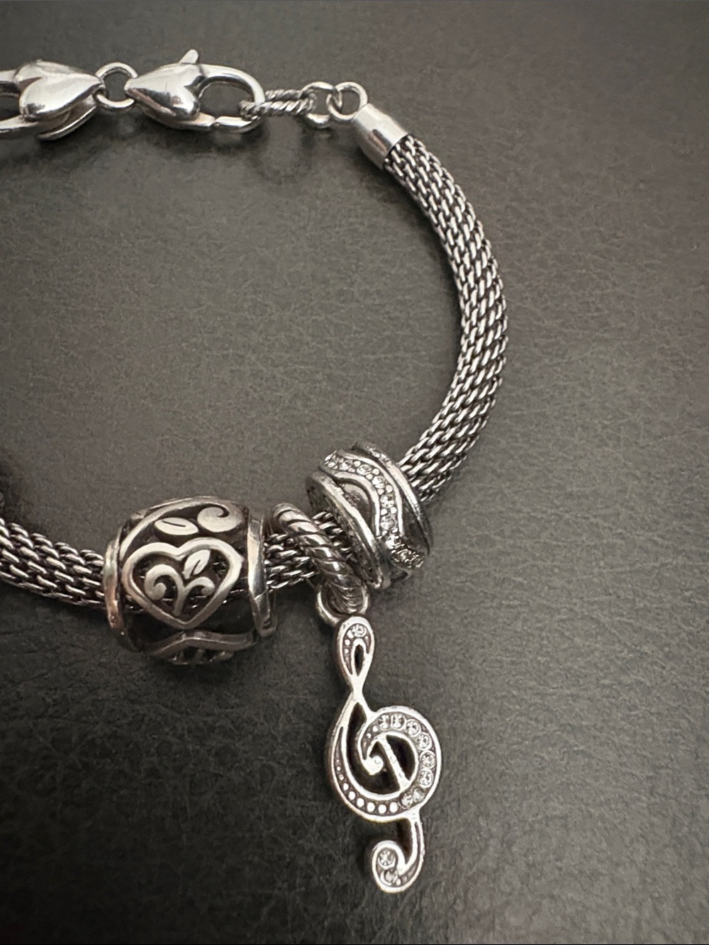 Silver Charm Bracelet - Elegant Silver Tones - Brighton - Picture 6 of 8